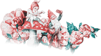 soave deco mushrooms gnome fantasy flowers - фрее пнг