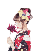 flower,girl,women,femme.japan - δωρεάν png