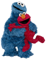 Kaz_Creations Sesame Street Cookie Monster Elmo - ücretsiz png