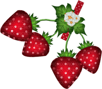 fabric strawberry Bb2 - png ฟรี