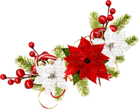 Christmas.Cluster.White.Green.Red - Free PNG