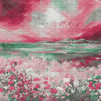 soave background animated  pink green - GIF animé gratuit