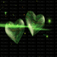 Green Hearts - Ilmainen animoitu GIF
