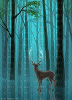 Background Deer Forest - Free animated GIF
