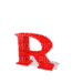 Kaz_Creations Alphabets Jumping Red Letter R