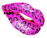 cheetah print lips emo - бесплатно png