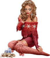 Woman, candles, Leila - kostenlos png