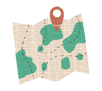 Map with arrow - Δωρεάν κινούμενο GIF