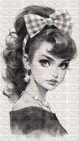 girl from the fifties - PNG gratuit