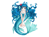 Mermaid anime ❤️ elizamio - Free PNG