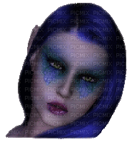 Kaz_Creations Woman Femme Purple Hair - Ingyenes animált GIF