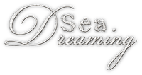 SOAVE TEXT SUMMER SEA DREAMING WHITE - gratis png