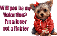 Valentine's Day. Text. Love. Dog.  Leila - δωρεάν png