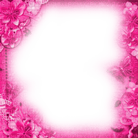 Frame.Flowers.Pink - By KittyKatLuv65 - png gratuito