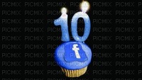 facebook turns 10 - 無料png