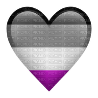 Ace asexual pride heart emoji - png gratis