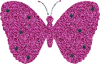 purple animated butterfly - GIF animasi gratis
