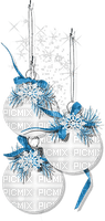 soave deco christmas ball black white blue - 免费PNG