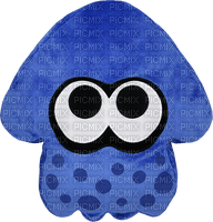 blue squid cushion - PNG gratuit
