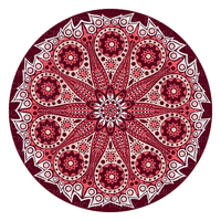 Red Mandala - PNG gratuit