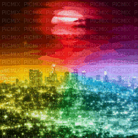 Rainbow City - Besplatni animirani GIF