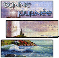 text bonne journee lettre letter deco  friends family gif anime animated animation tube sea mer lighthouse paysage fond ete