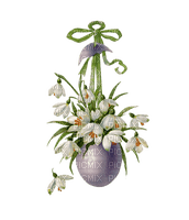 snowdrops, spring, vintage, flowers, Easter - ilmainen png