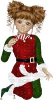 Christmas elf doll - zdarma png