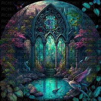 fantasy landscape background - PNG gratuit