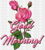 GOOD MORNING GLITTER ROSES - Бесплатный анимированный гифка
