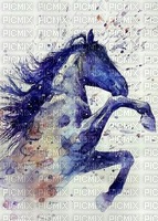 Aquarelle cheval - zdarma png
