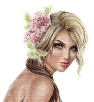 Woman with lilac. Leila - png gratis