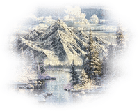 loly33 montagne hiver - 免费PNG