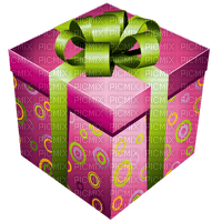 Kaz_Creations Gift Box Present Ribbons Bows Colours - png gratis