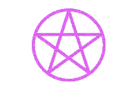 pink pentagram - GIF animado gratis
