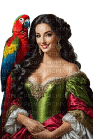 loly33  femme perroquet - ücretsiz png