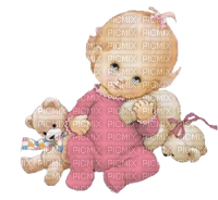 Baby, Girl, Teddys - Free PNG