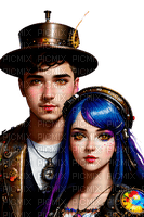 loly33 couple steampunk - png grátis