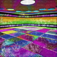 Rainbow Dancefloor - GIF เคลื่อนไหวฟรี