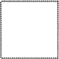Black Animated Pearl Frame - By KittyKatLuv65 - Animovaný GIF zadarmo
