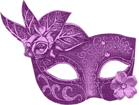 maske lila rose flowers - PNG gratuit