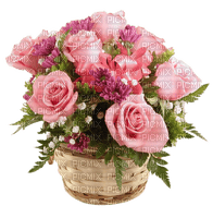 cesta de flores - PNG gratuit