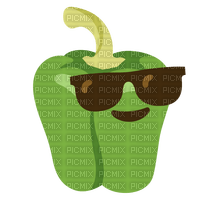 Emoji kitchen bell pepper with sunglasses - gratis png