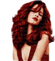 woman with red hair - ücretsiz png