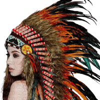 Kaz_Creations Woman-Femme-Indian-Head-Dress - бесплатно png