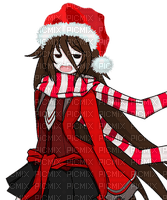 girl mädchen fille  child kind enfant   tube  person people    manga anime santa claus noel christmas weihnachten Père Noël pere noel - kostenlos png