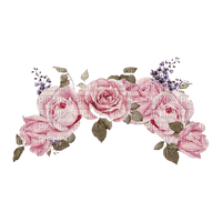 Roses Fleurs.Couronne.Crown.Victoriabea - 無料png