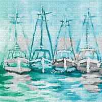 soave background animated summer painting sea boat - Ilmainen animoitu GIF