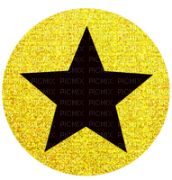 Star Glitter Yellow - by StormGalaxy05 - ücretsiz png