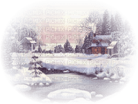 loly33 paysage hiver noel - δωρεάν png